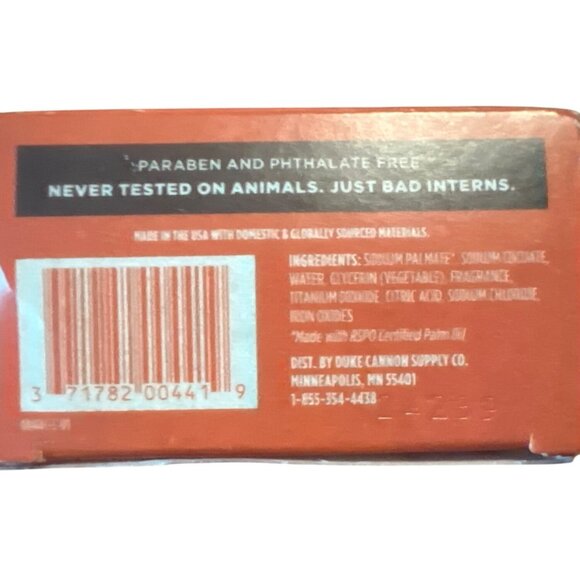 Duke Cannon Yule Brick Big Ass Brick Of Soap 10 Oz Triple-Milled With Natural Oi - Picture 3 of 5